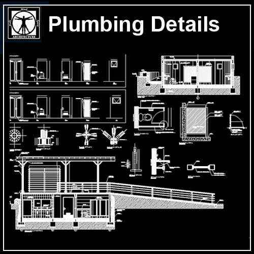 Plumbing Details&nbsp;,blocks,design,drawing